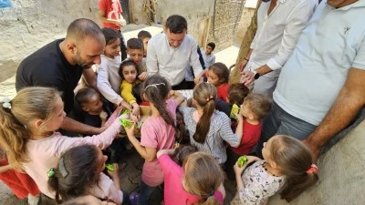 Kaymakamın Gelişine En Çok Çocuklar Sevindi