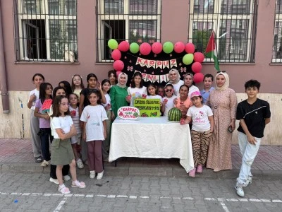 Kurtalan'da 150 &Ouml;ğrenci Karpuz Şenliğinde Buluştu
