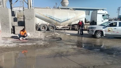 Kurtalan&rsquo;da Beton Santralinin Faaliyetleri Durduruldu
