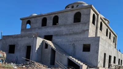 Kurtalan’da Cami ve Taziye Evinin Kaba İnşaatı Tamamlandı