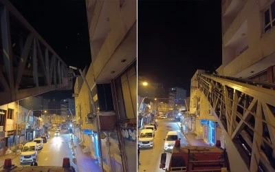 Kurtalan&rsquo;da D&uuml;şme Tehlikesi Bulunan Elektrik Direği Kontroll&uuml; Şekilde Kaldırıldı
