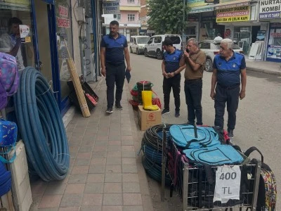 Kurtalan&rsquo;da Kaldırım İşgallerine Denetim