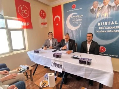 Kurtalan'da MHP İl&ccedil;e Kongresinde Delegeler Sandık Başına Gitti