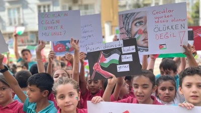 Kurtalan’da Öğrencilerden Filistin’e Destek Etkinliği