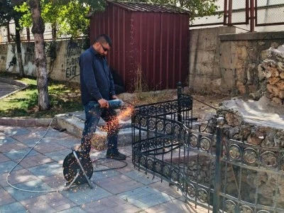 Kurtalan’da Parktaki Tehlike Giderildi