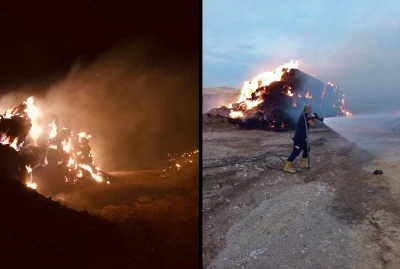 Kurtalan'da Saman Balyaları Alev Aldı: Müdahale Sürüyor