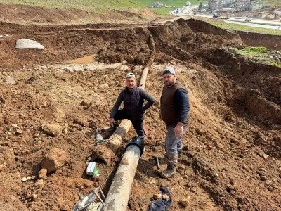 Kurtalan&rsquo;da Su Hattı Onarıldı