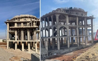 Kurtalan&rsquo;da Yarım Kalan Cami Hayırseverlerin Desteğini Bekliyor