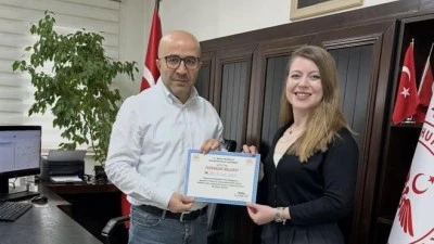 Kurtalan Devlet Hastanesi&rsquo;nde G&ouml;rev S&uuml;resi Dolan Doktora Teşekk&uuml;r Belgesi