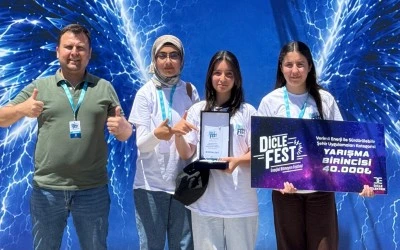 Kurtalan Fen Lisesi &ouml;ğrencileri DicleFest&rsquo;te şampiyon oldu