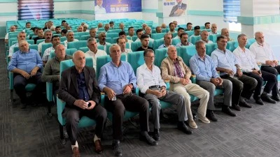 Kurtalan İl Genel Meclisi &Uuml;yesi ve Muhtarlardan Yeni Başkana Hayırlı Olsun Ziyareti