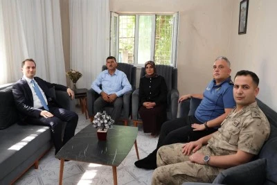 Kurtalan&rsquo;ın Yeni Kaymakamı Salih Başara&rsquo;dan İlk Ziyaret Şehit Ailelerine
