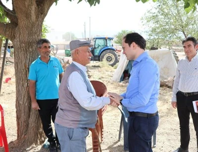 Kurtalan Kaymakamı Başara, Kıbrıs Gazisi &Ouml;zcan'ı ziyaret etti