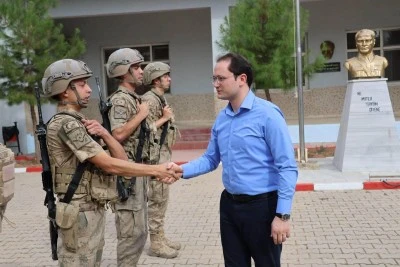 Kurtalan Kaymakamı Başara, Tulumtaş Jandarma Karakolunu Ziyaret Etti