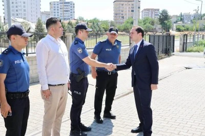 Kurtalan Kaymakamı Salih Başara'dan emniyet ve jandarmaya ziyaret
