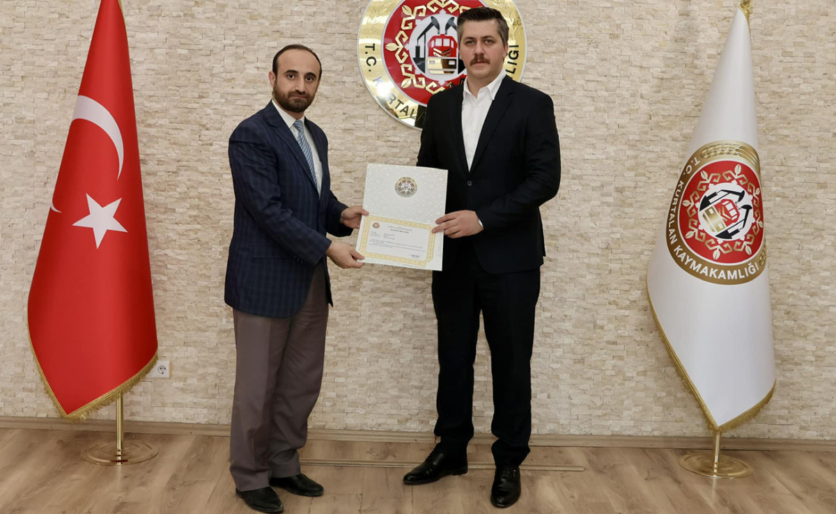 Kurtalan Müftüsü Erdem'den Kaymakam Serin'e veda ziyareti