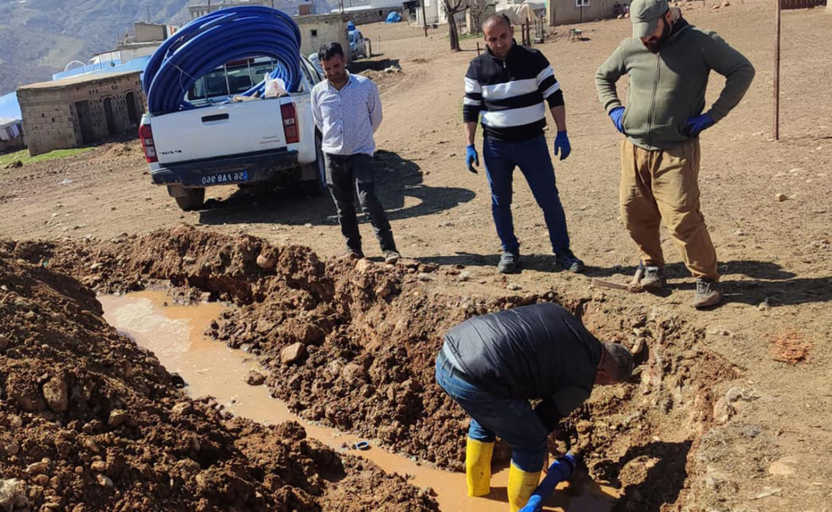 Kurtalan’da içme suyu hattı yenilendi
