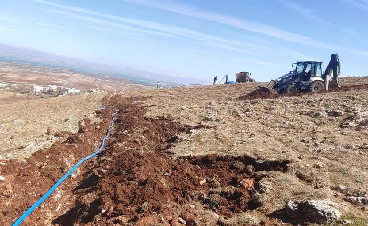 Kurtalan'da O Köyün İçme Suyu Hattı Tamamlandı
