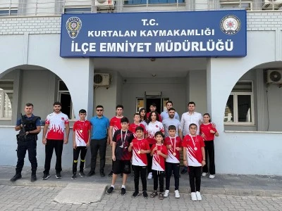 Kurtalanlı Genç Şampiyonlar Emniyet Müdürlüğünü Gezdi