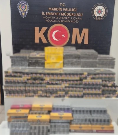 Mardin'de 7 bin paket kaçak sigara ele geçirildi