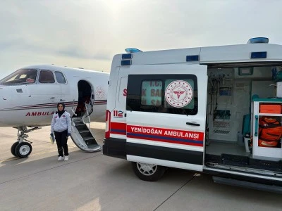 Mardin'de ambulans u&ccedil;ak 70 g&uuml;nl&uuml;k bebek i&ccedil;in havalandı