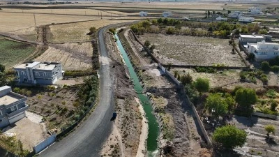 Mardin'de atıksu hattı döşeme çalışmaları tamamlandı