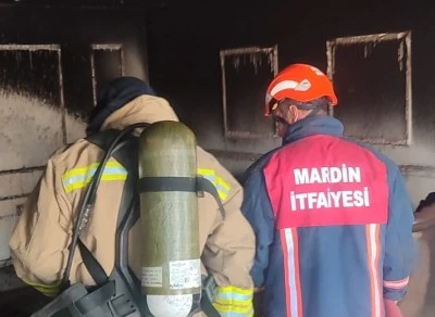 Mardin'de bir evde çıkan yangın söndürüldü