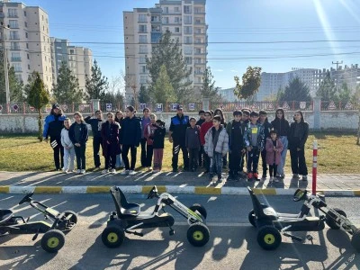 Mardin'de çocuklara trafik eğitimi verildi