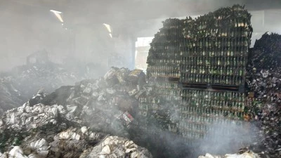 Mardin'de depoda çıkan yangın söndürüldü