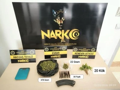 Mardin'de d&uuml;zenlenen uyuşturucu operasyonunda 2 ş&uuml;pheli yakalandı