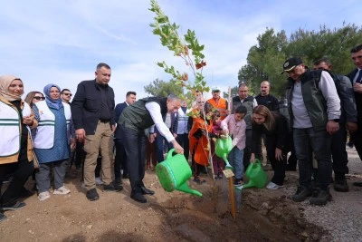 Mardin'de fidanlar toprakla buluşturuldu