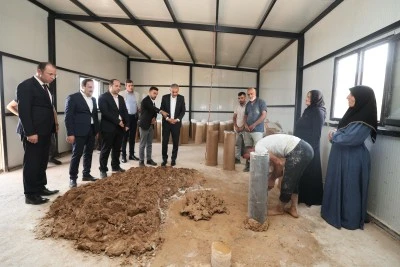 Mardin'de Geleneksel Arı Kovanı Üretim Projesi başladı