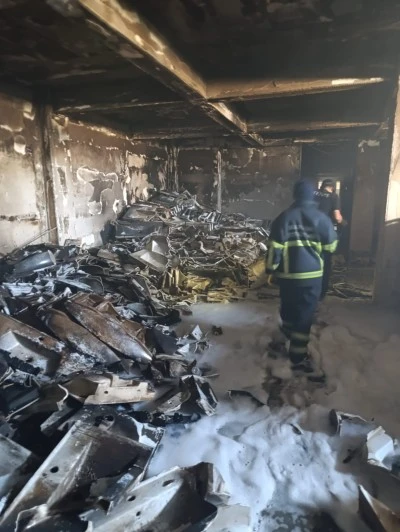 Mardin'de iş yerinde çıkan yangın söndürüldü