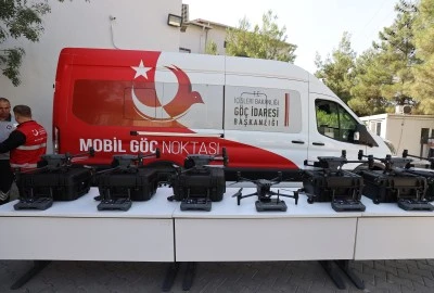 Mardin'de sınır güvenliği için 7 dron ve mobil göç aracı hizmete girdi