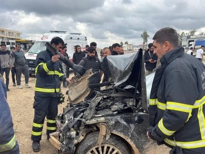 Mardin'de takla atan otomobilin s&uuml;r&uuml;c&uuml;s&uuml; yaralandı