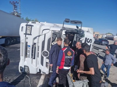 Mardin'de tankerin devrilmesi sonucu 1 kişi öldü, 1 kişi yaralandı