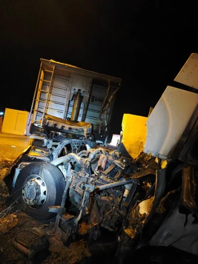 Mardin'de tırda &ccedil;ıkan yangın s&ouml;nd&uuml;r&uuml;ld&uuml;