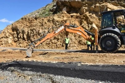 Mereto Dağı yolunda onarım &ccedil;alışmaları başladı