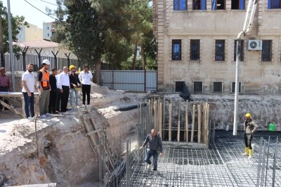 Midyat Belediyesi ek hizmet binasının temeli atıldı