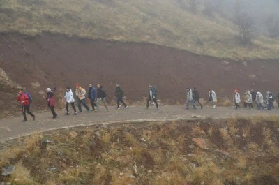 Muş'ta doğa yürüyüşü düzenlendi