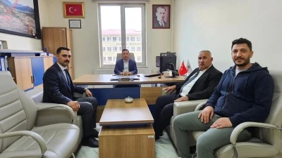 Pervari&rsquo;de Yeni M&uuml;d&uuml;re Kaymakamdan Hayırlı Olsun Ziyareti