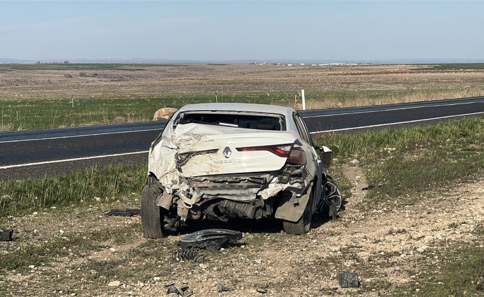 Şanlıurfa'da şarampole devrilen otomobildeki 2 kişi yaralandı