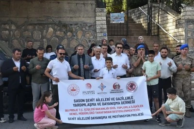 Sason'da şehit ailelerine yönelik kültürel gezi programı düzenlendi