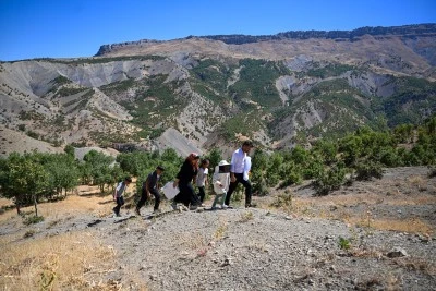 Şehir hayatını bırakarak 30 kovanla arıcılığa başlayan çift, siparişlere yetişemiyor