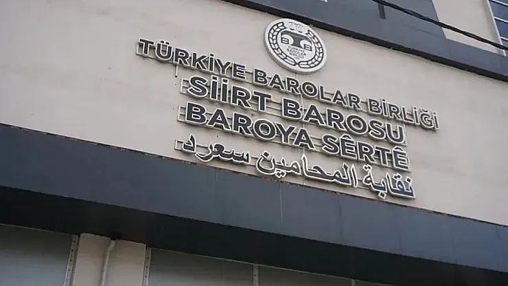 Siirt Barosu’ndan Avukatlık Mesleğine Yönelik İddialara Tepki