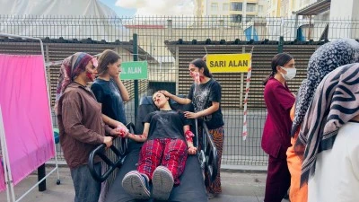 Siirt Eğitim ve Araştırma Hastanesi’nde Deprem ve Yangın Tatbikatı Gerçeğini Aratmadı