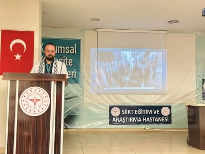 Siirt Eğitim ve Araştırma Hastanesi’nde “İlk Ders: Gazze”