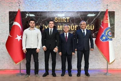 Siirt Emniyet M&uuml;d&uuml;r&uuml; &Ouml;zdemir'e Hayırlı Olsun Ziyareti
