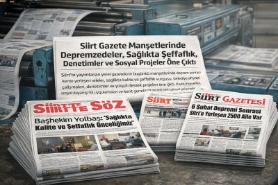 Siirt Gazete Manşetleri 5 Şubat 2026 Perşembe
