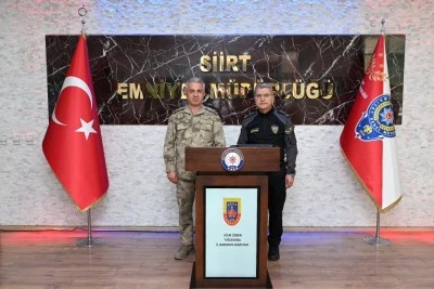 Siirt İl Jandarma Komutanı&rsquo;ndan Emniyet M&uuml;d&uuml;r&uuml;ne Hayırlı Olsun Ziyareti